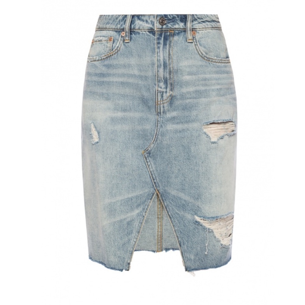 ALLSAINTS | Alfie Denim Skirt Size 0 - Picture 5 of 10
